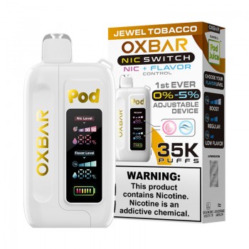 Jewel Tobacco OXBAR X Pod Juice Nic Switch 35K 35000 Puffs Disposable Vape 5%