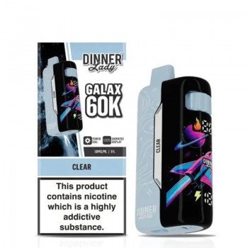 Clear Dinner Lady Galax 60K 60000 Puffs Disposable Vape 26ml