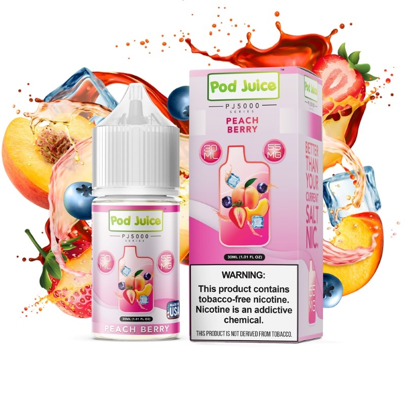 peach berry pod juice pj5000 series e-juice