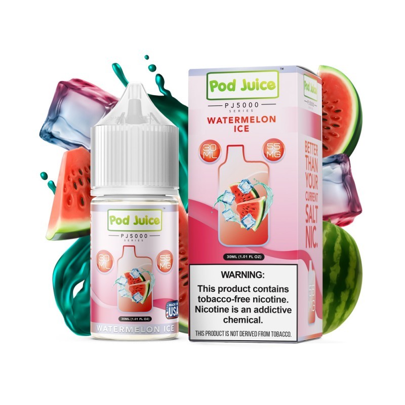 watermelon ice pod juice pj5000 series e-juice