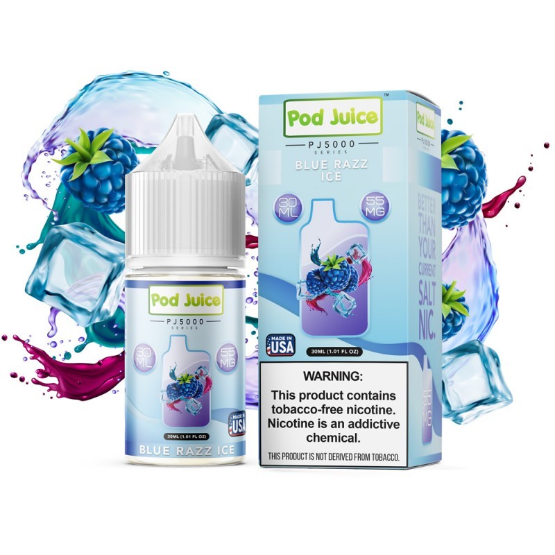 blue razz ice pod juice pj5000 series e-juicesakura grape pod juice pj5000 series e-juice