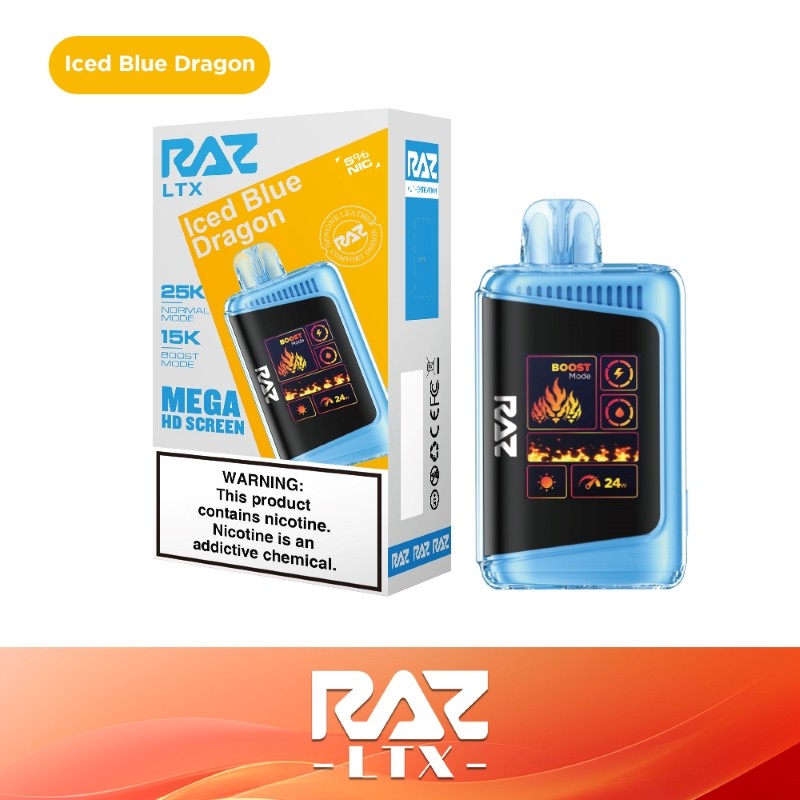 raz ltx 25000 iced blue dragon