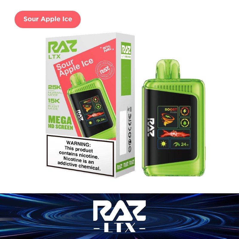 raz ltx 25k sour apple ice