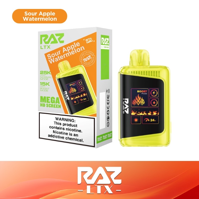 raz ltx 25000 sour apple watermelon