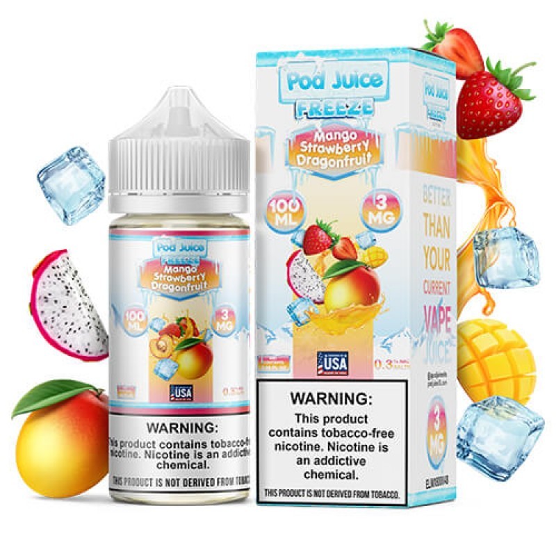 mango strawberry dragonfruit pod juice freeze e-juice