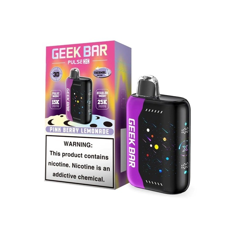geek bar pulse x 25k thermal edition pink berry lemonade