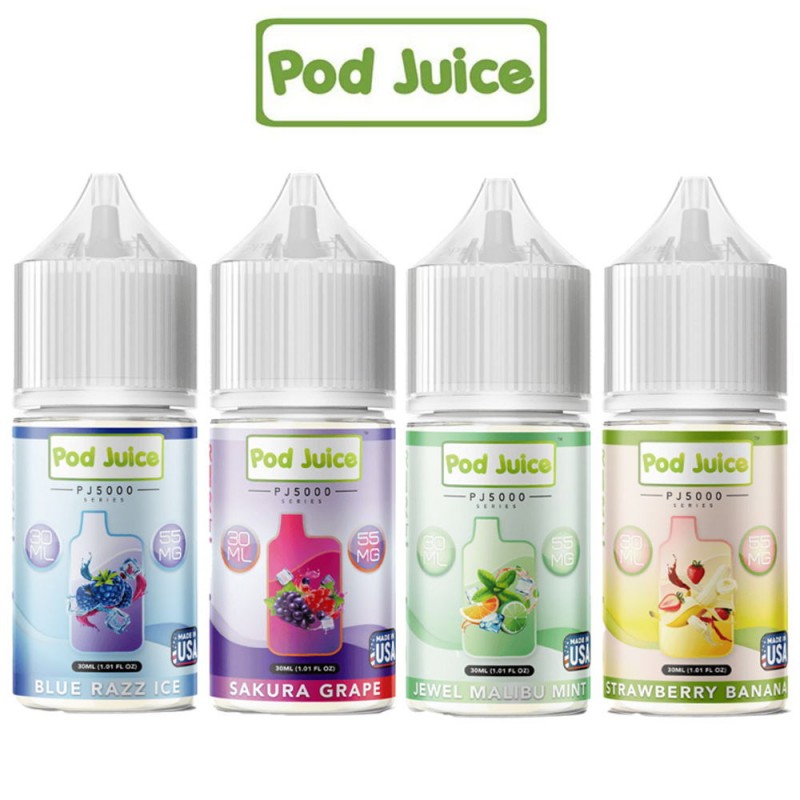 pod juice pj5000 series e-juice 30ml all flavors