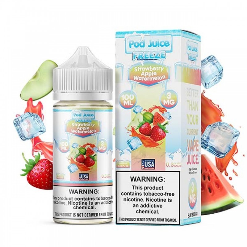 strawberry apple watermelon pod juice freeze e-juice