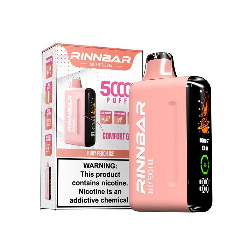 rinnbar 50k juicy peach ice