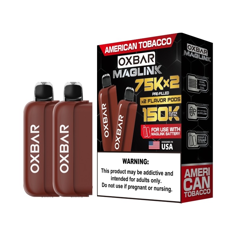 american tobacco oxbar maglink 75k pod