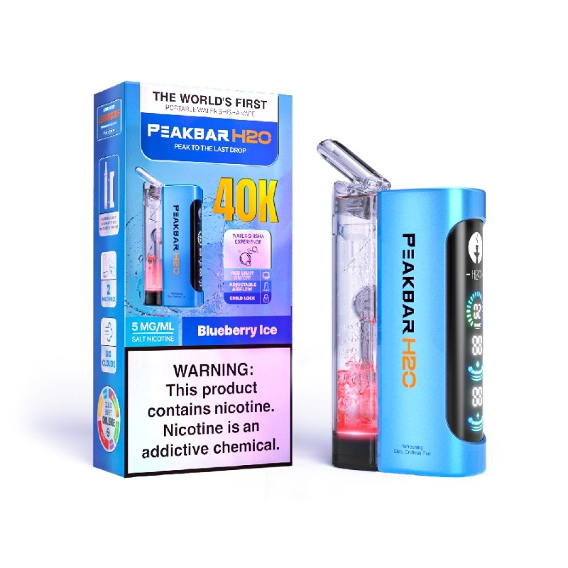 blueberry ice peakbar h2o 40k