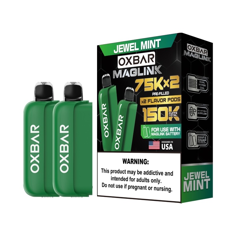 jewel mint oxbar maglink 75k pod
