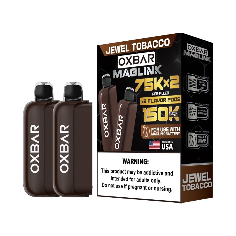 jewel tobacco oxbar maglink 75k pod