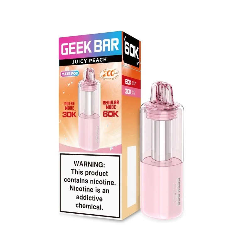 juicy peach geek bar mate 60k pod