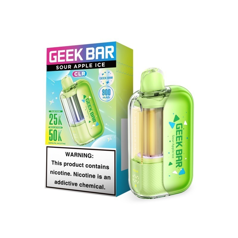geek bar clr 50k sour apple ice