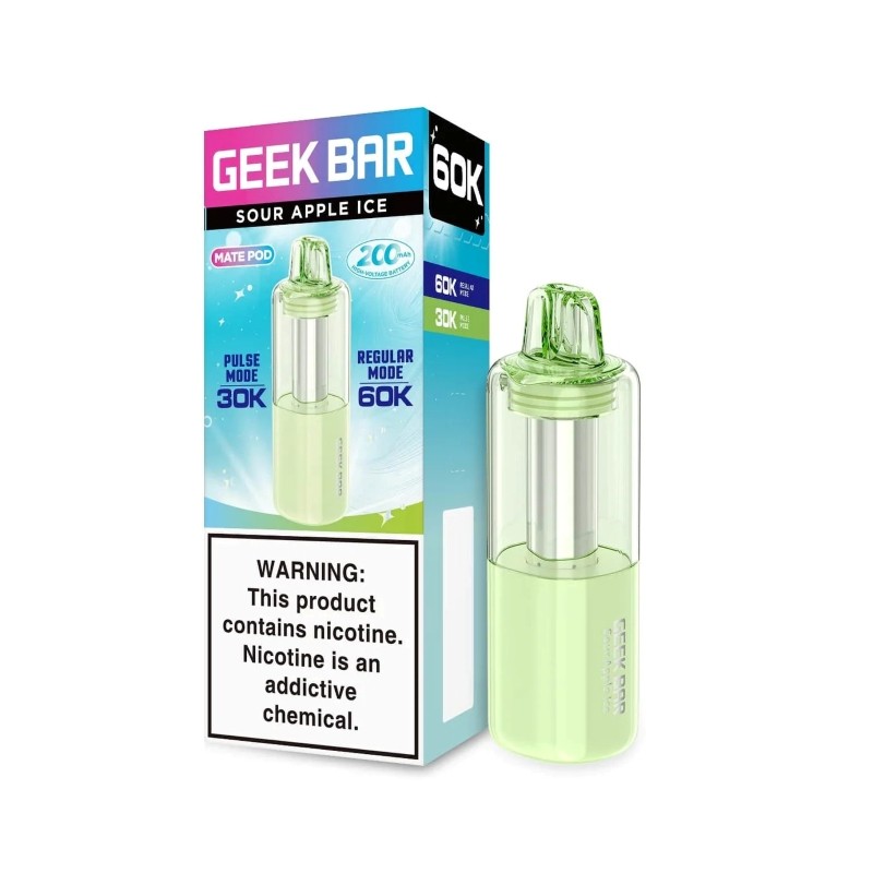 sour apple ice geek bar mate 60k pod for sale