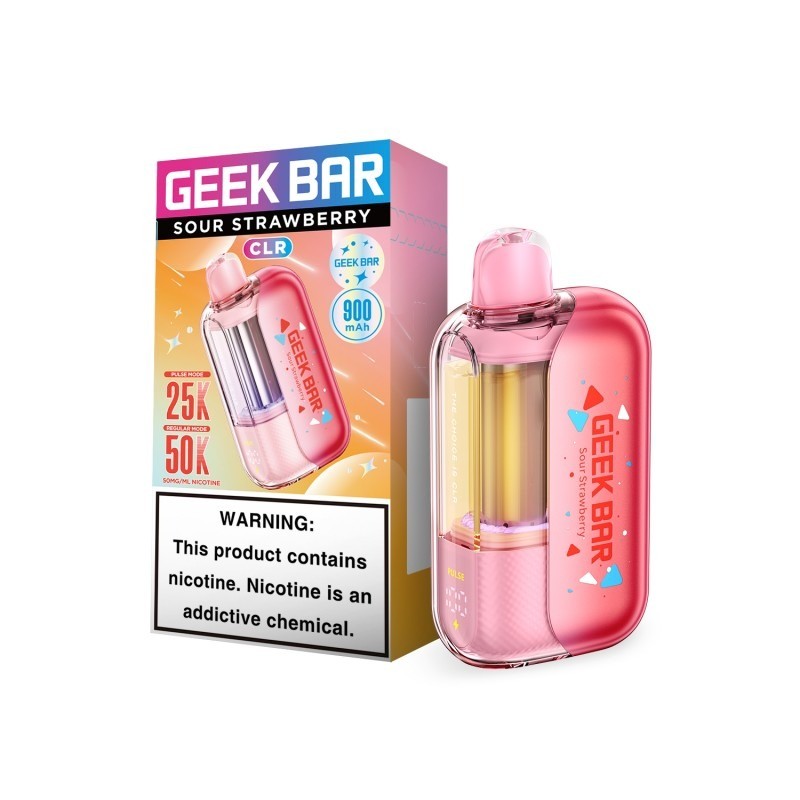 geek bar clr 50k sour strawberry