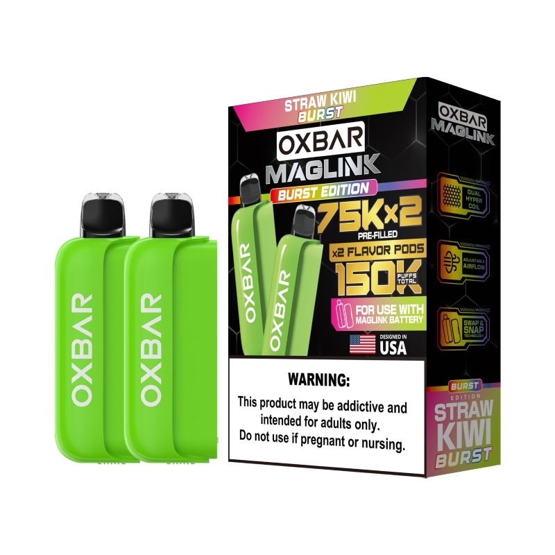 straw kiwi burst oxbar maglink 75k pod cheap