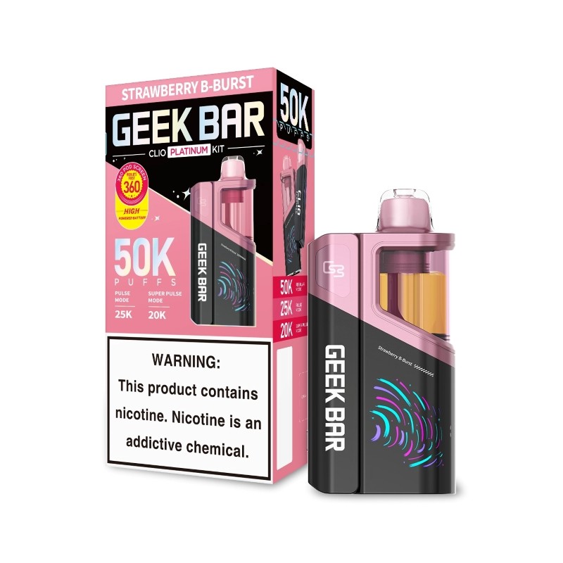 strawberry b burst geek bar clio platinum 50000