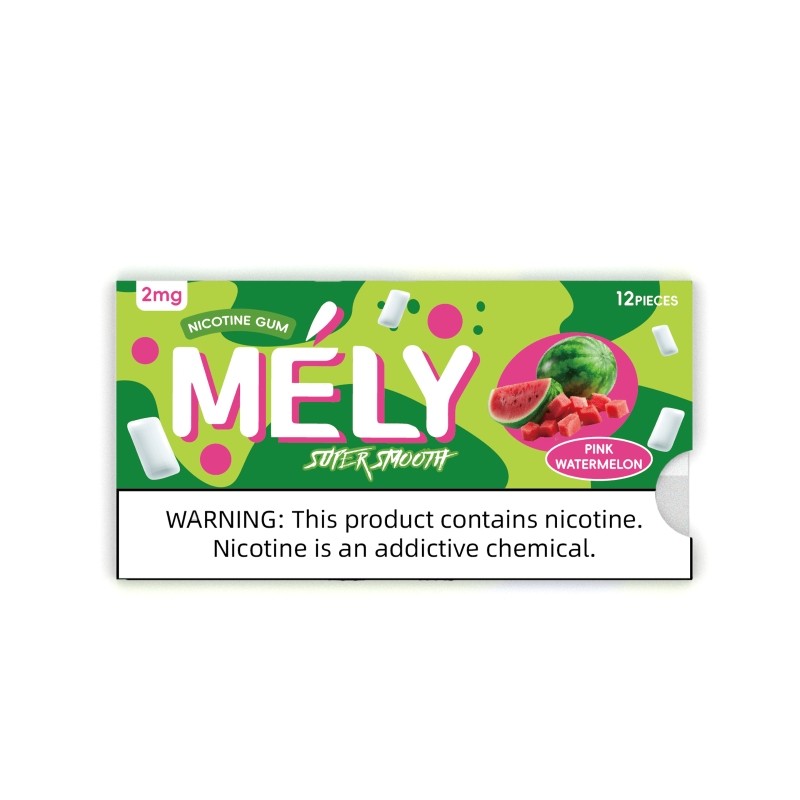 2mg pink watermelon mely nicotine gum