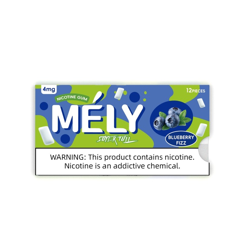 4mg blueberry fizz mely nicotine gum