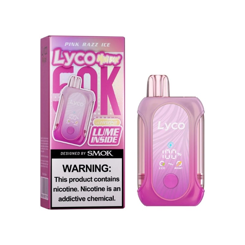 pink razz ice lyco mini box 50k