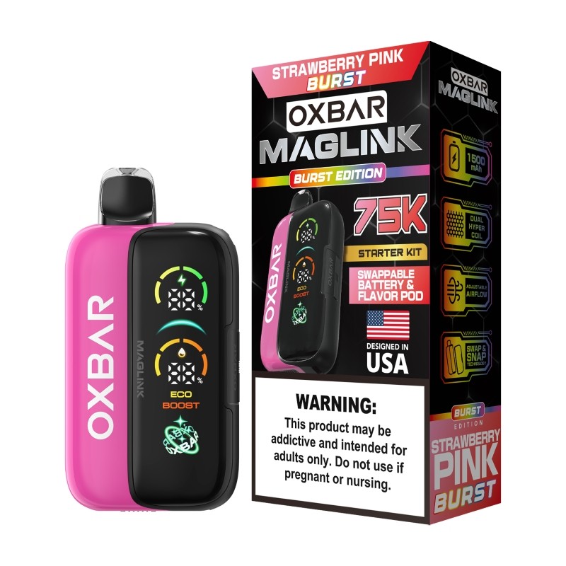 strawberry pink burst oxbar maglink 75k kit