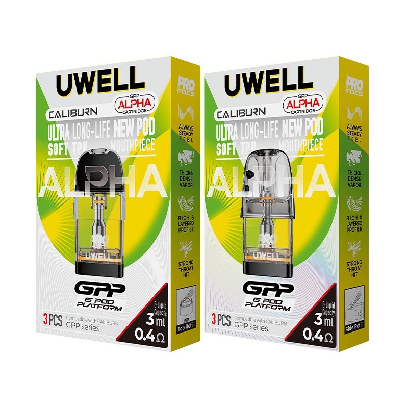 uwell caliburn gpp alpha pod cartridge package