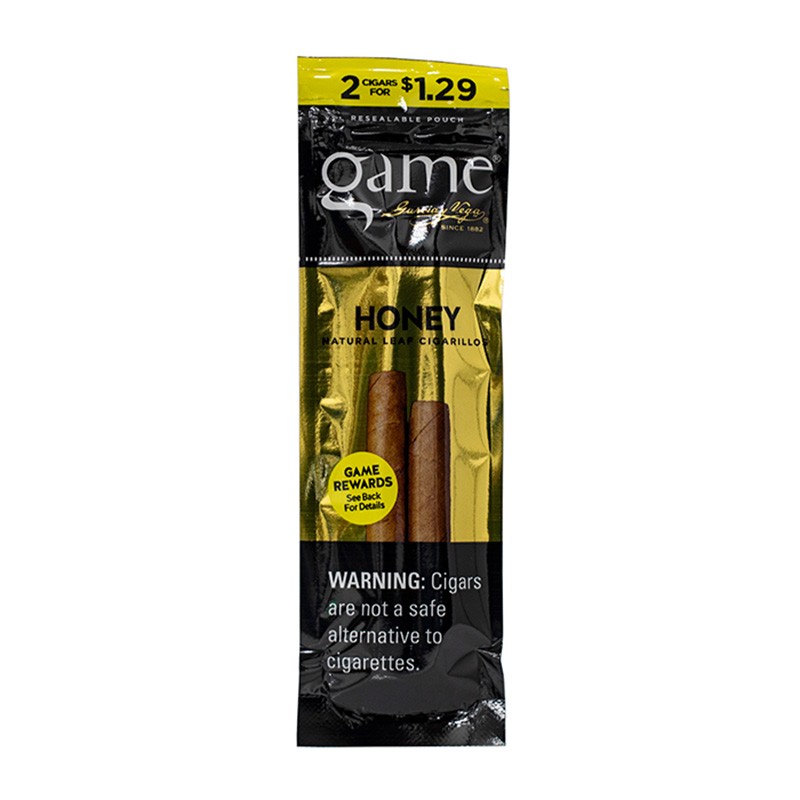 game leaf honey cigarillos pack