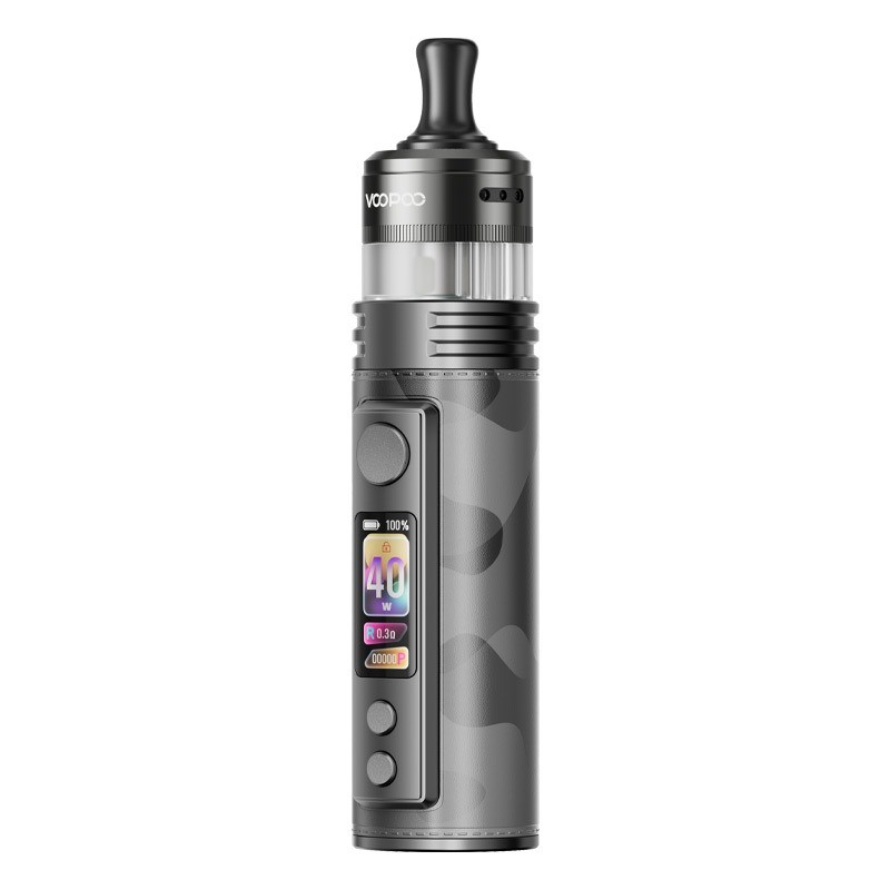 gray metal voopoo drag h40 pro kit