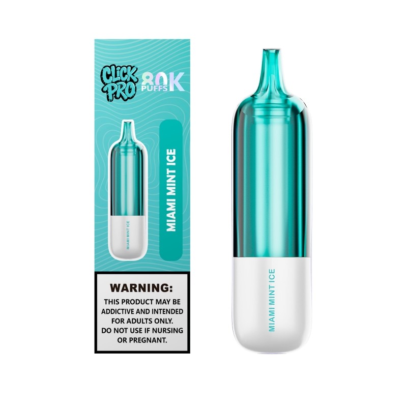 miami mint ice l&a click pro 80k nixodine pod