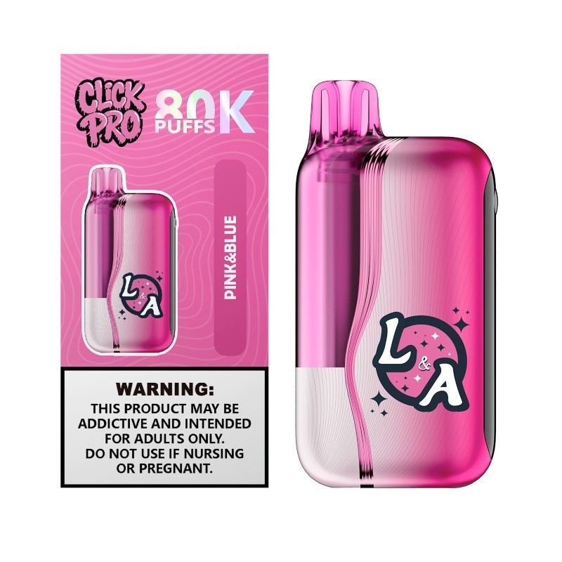 pink blue l&a click pro 80k
