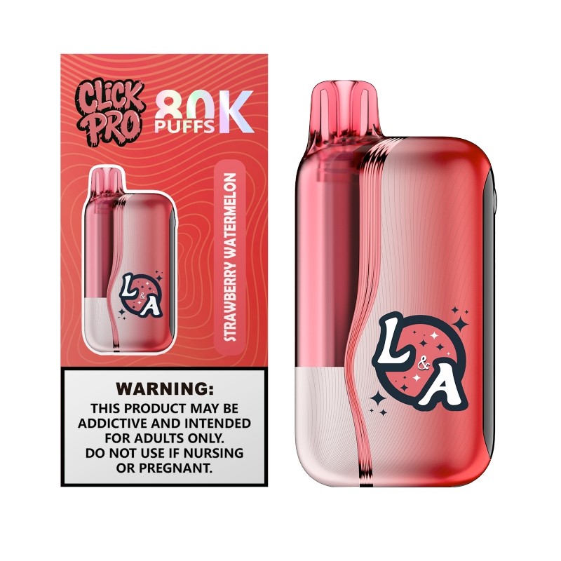 strawberry watermelon l&a click pro 80k
