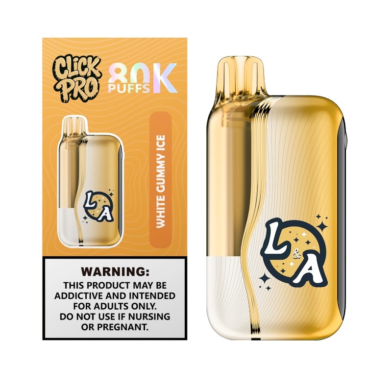 white gummy ice l&a click pro 80k