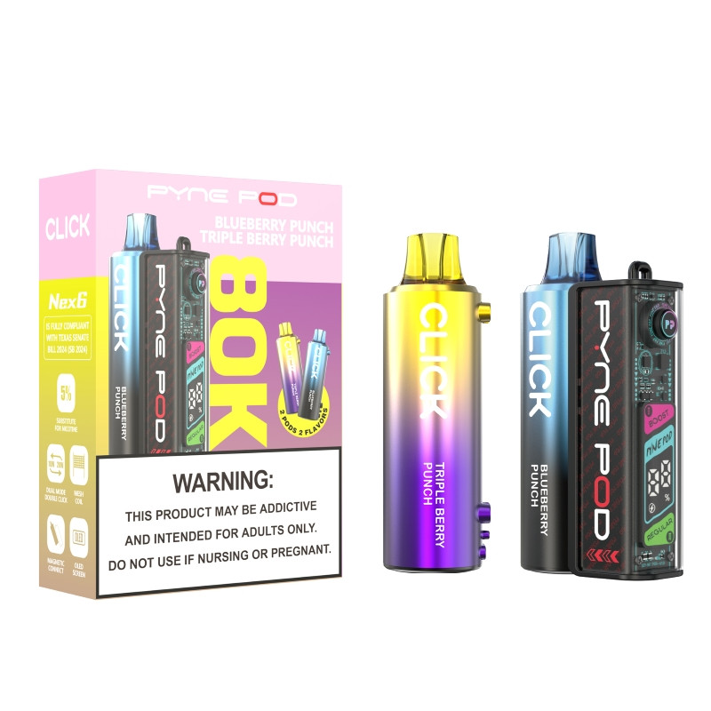pyne pod vape Click 80K Disposable Kit 5% Battery Capacity_280mAh Select Flavor ::Bomp Pop THC Vape Pen -