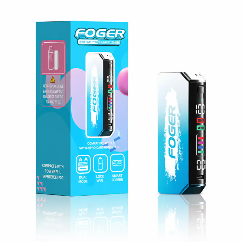 foger pod charger Switch Pro Charging Device 1200mAh Number of Bands:5 VUSE PRO, THE NEW Cool Mint
