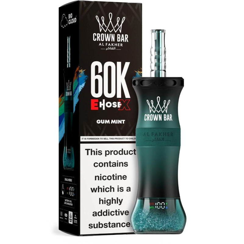 crown bar vape dtl mtl Al Fakher 60K E-Hose X 50ml Freebase Disposable Flavor:(Crystal) Strawberry Ice mech VooPoo Drag 3 Review
