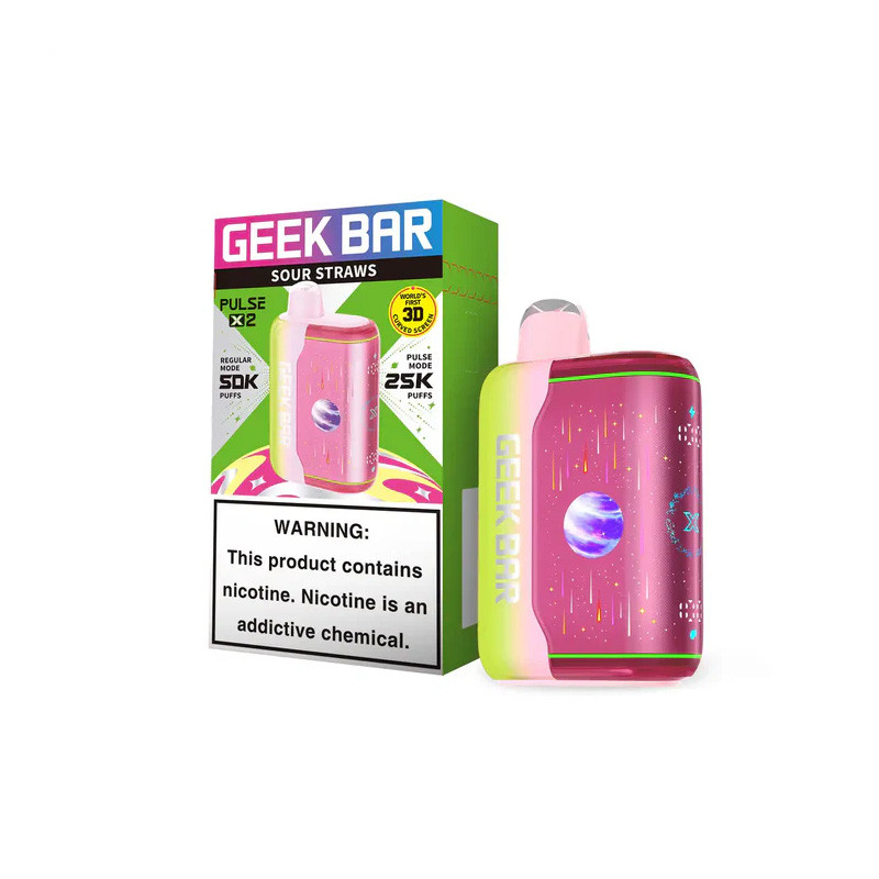what flavor is geek bar sour straws Pulse X2 50K 50000 Puffs Disposable Vape 5% 13ML Nicotine Strength:20mg Elf Bar 600 Blueberry