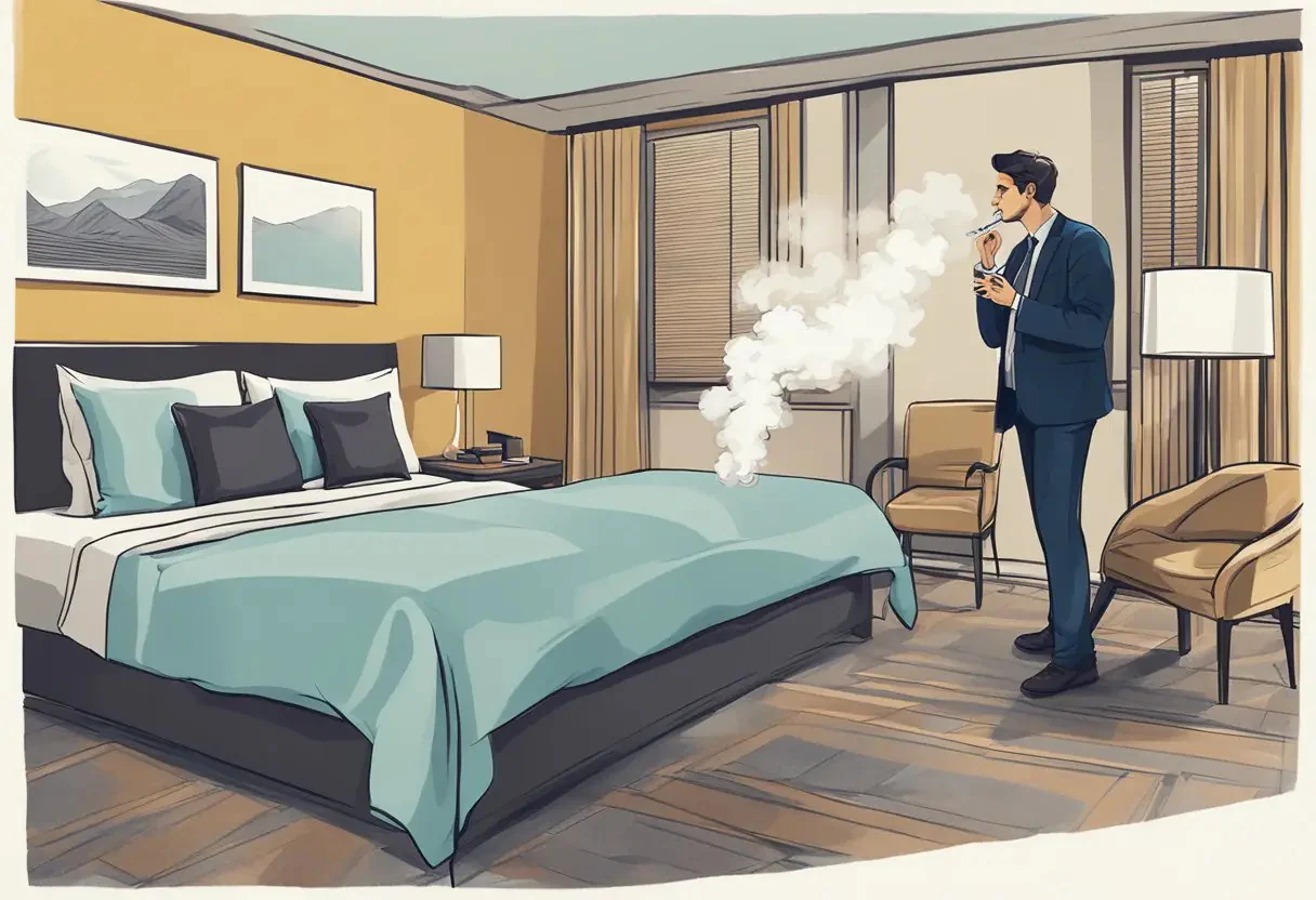 can you vape in a hotel room