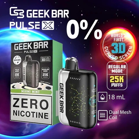 geek bar pulse x 25k zero nicotine vape