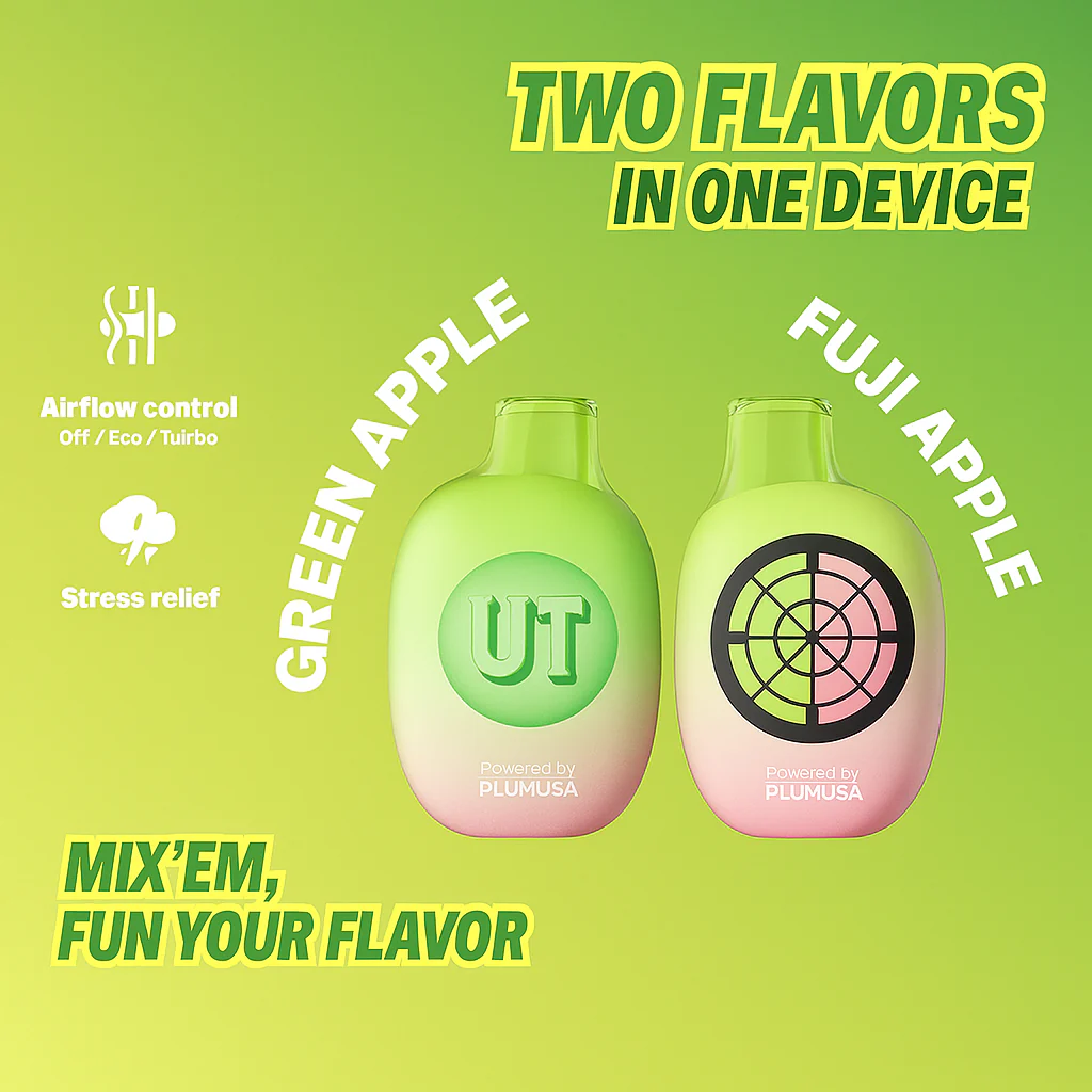 flum ut bar 50k green apple fuji apple