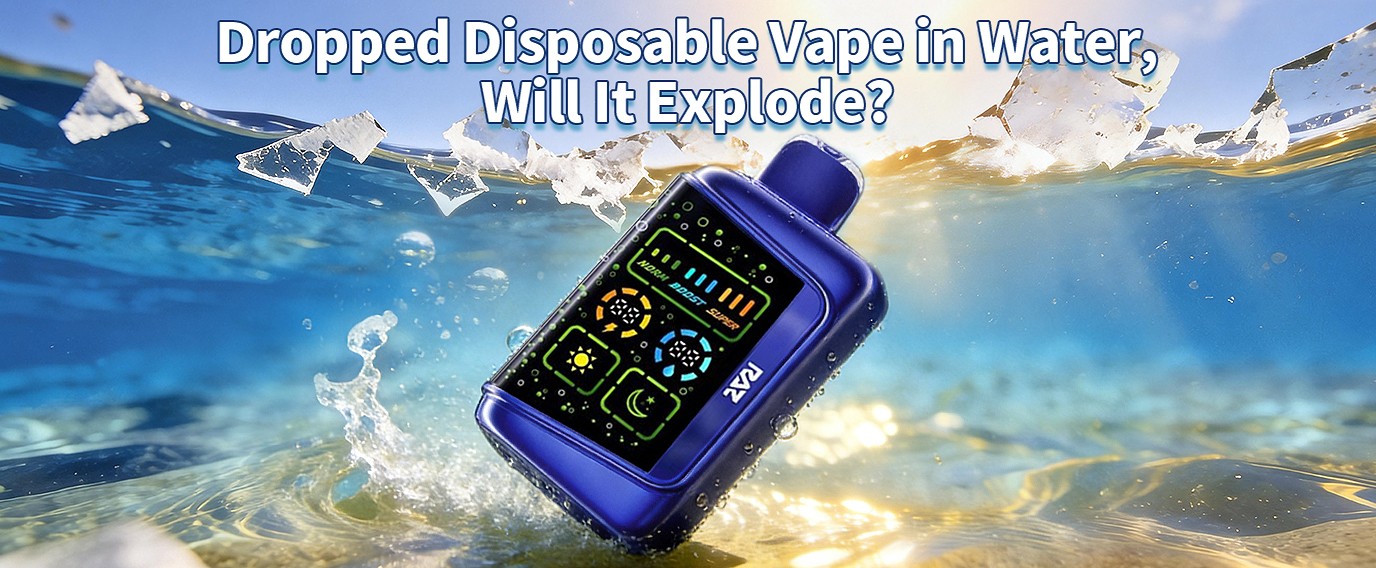 dropped disposable vape in water will it explode