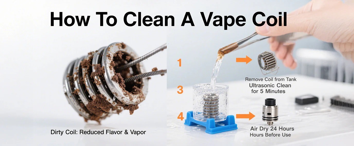 how to clean a vape coil