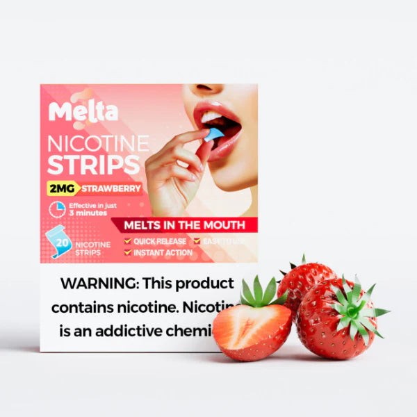 strawberry melta nicotine strips