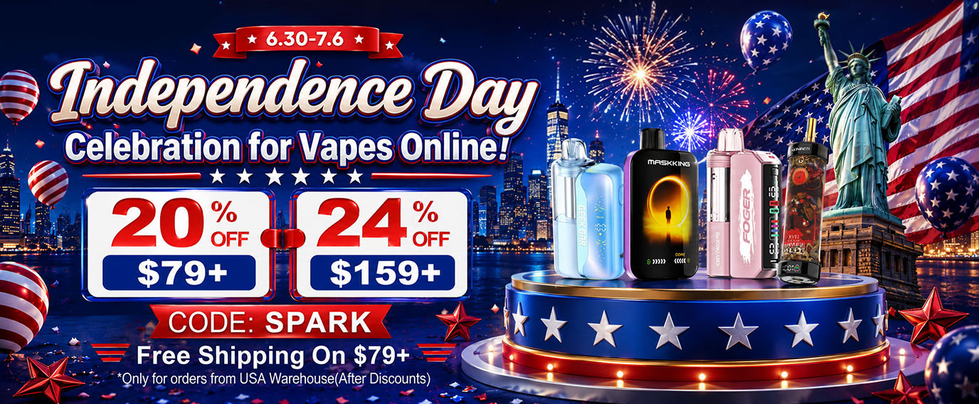 vape juice sales events Independence Day Weekend 2026 Gift Ideas for Users Colour=Pink Vape Flavor:Strawberry Mango rainbow rain raz flavor