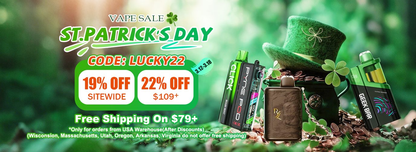 st.patrick's day vape sale