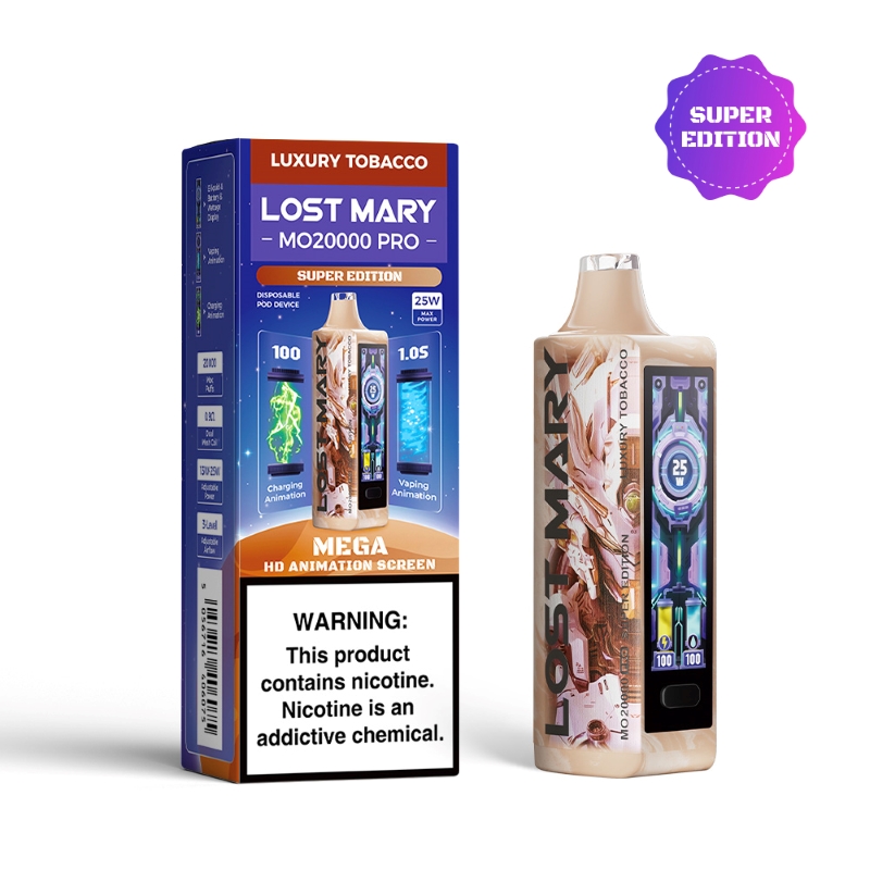 lost mary luxury tobacco Luxury Tobacco Lost Mary MO20000 Pro Super Edition Disposable Vape 800mAh