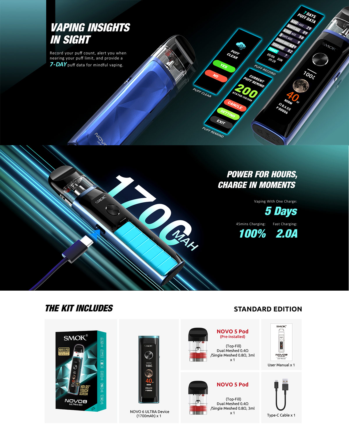 smok novo 6 ultra kit smok novo 6 ultra kit