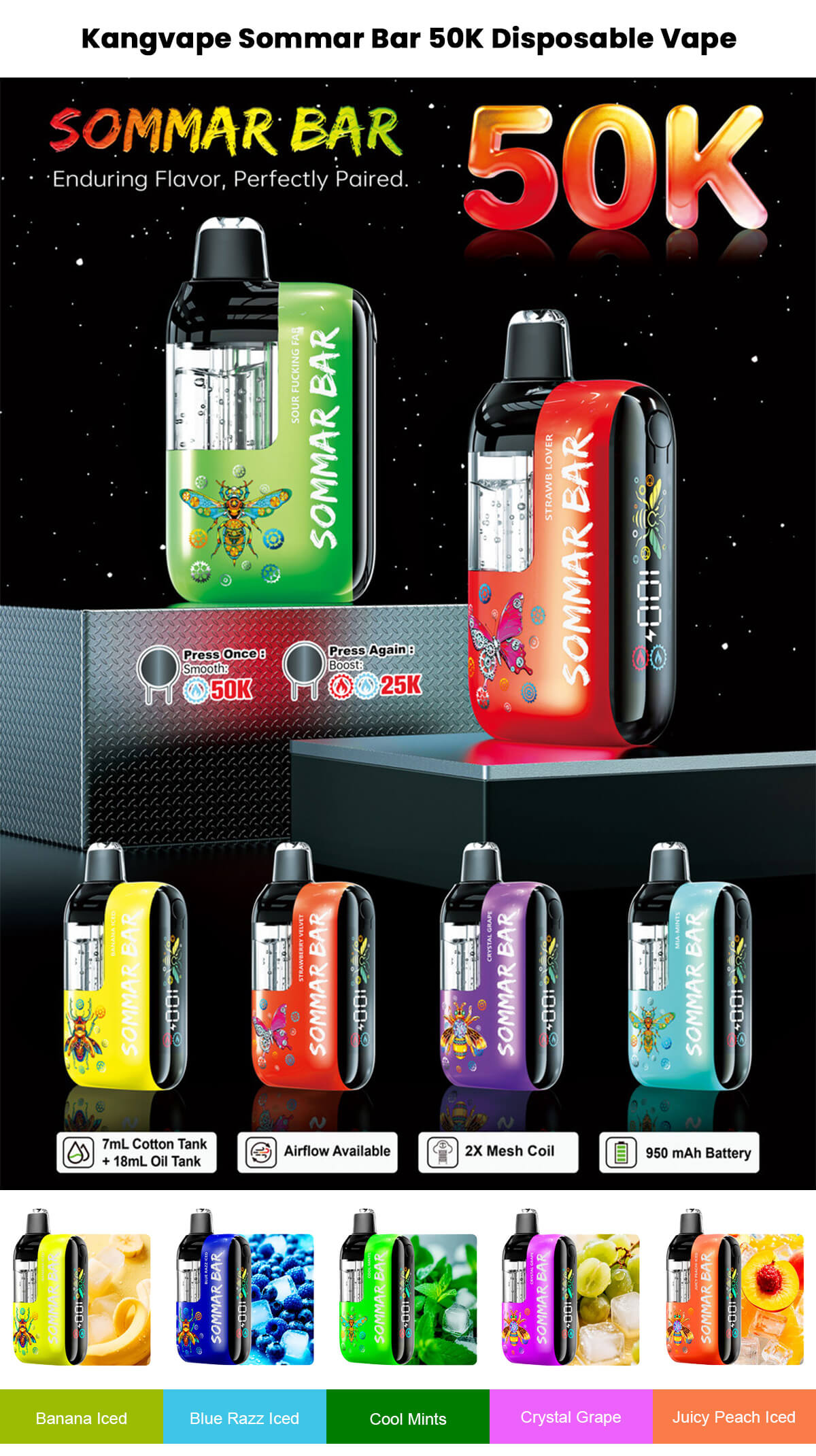 kangvape sommar bar 50k