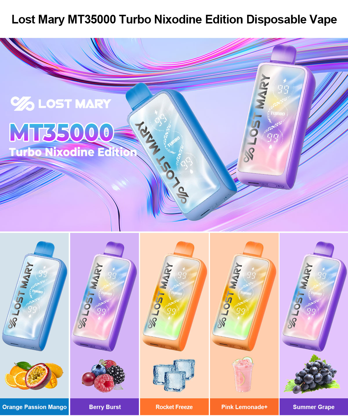 lost mary mt35000 turbo nixodine edition